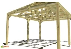 Pergola En Bois Autoportée Traité Autoclave Toit Quatre Pentes - 5 M 7 Pergola En Bois Autoportée Traité Autoclave Toit Quatre Pentes - 5 M -Nesling Boutique 5x4 4pents pergola bois