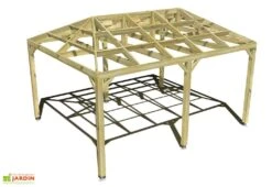 Pergola En Bois Autoportée Traité Autoclave Toit Quatre Pentes - 5 M 6 Pergola En Bois Autoportée Traité Autoclave Toit Quatre Pentes - 5 M -Nesling Boutique 5x4 4pents pergola bois plongeant
