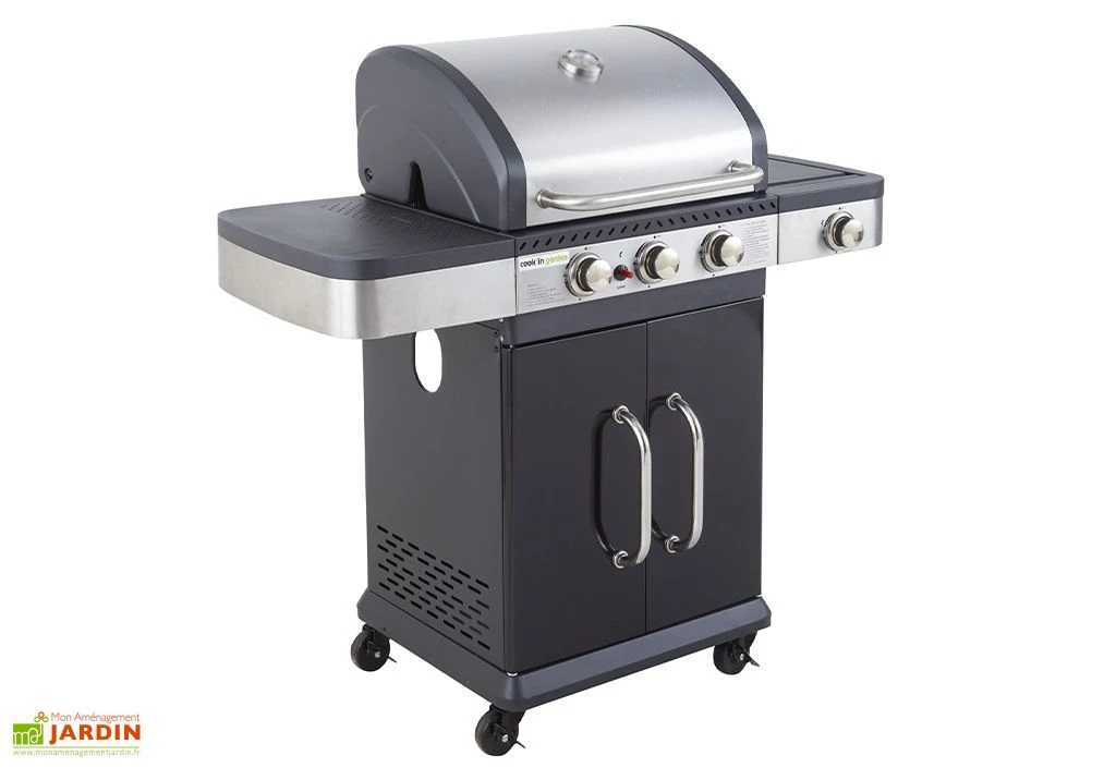 Barbecue à Gaz Plancha Et Grille 3 Brûleurs 11,5 KW – Fidgi 3 1 Barbecue à Gaz Plancha Et Grille 3 Brûleurs 11,5 KW – Fidgi 3