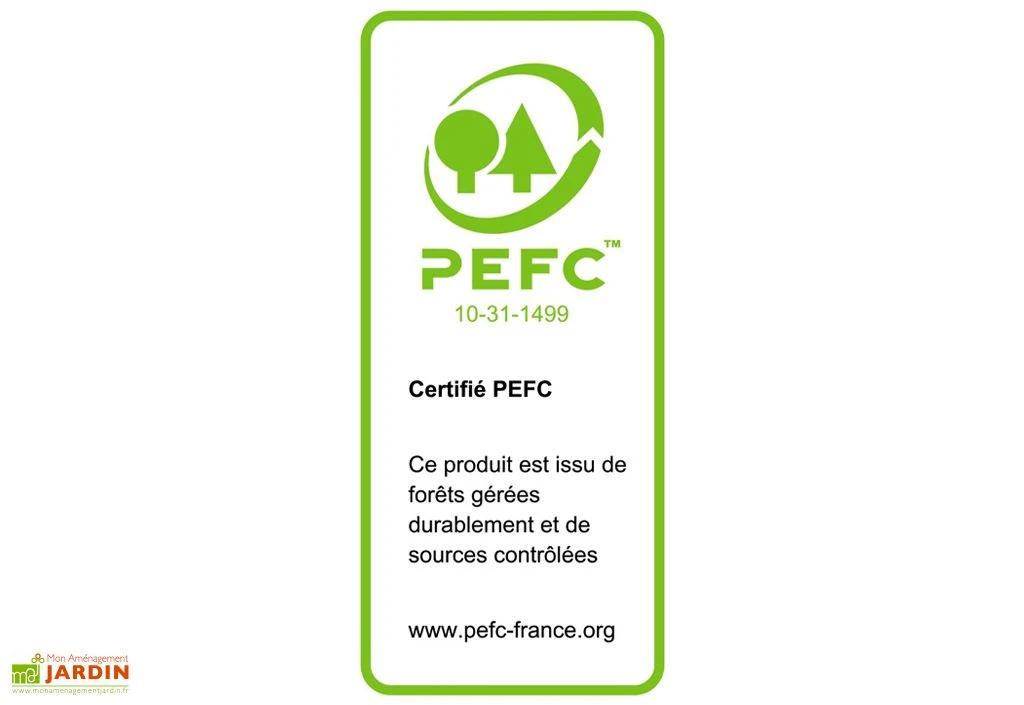 Tonnelle En Bois Avec Treillage Toit Plat Bac Acier – Ombra 4 X 4 M 4 Tonnelle En Bois Avec Treillage Toit Plat Bac Acier – Ombra 4 X 4 M – Image 4