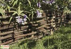 Bordures En Noisetier Tressage Horizontal Hampton 115x30cm (Lot De 4)