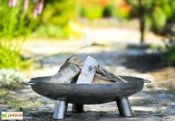 Braséro En Acier Bali + Grill Inox Sur Trépied 180 Cm -Nesling Boutique brasero acier bali 2