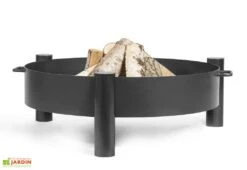 Braséro En Acier Haiti + Grille De Cuisson (plusieurs Dimensions) -Nesling Boutique brasero acier noir brut haiti grille cuisson 2