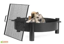 Braséro En Acier Haiti + Grille De Cuisson (plusieurs Dimensions)