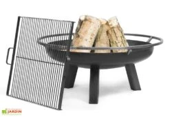 Braséro En Acier Porto + Grille De Cuisson (plusieurs Dimensions)