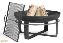 Braséro En Acier Viking + Grille De Cuisson (plusieurs Dimensions)