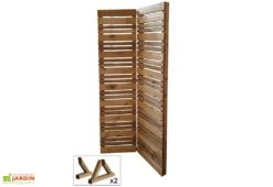 Brise-vue Sur Pieds Pliant En Bois Traité – Lign Z