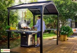 Abri Barbecue En Aluminium Et Polycarbonate 180 X 240 Cm – Austin -Nesling Boutique carport bbq aluminium austin canopia palram