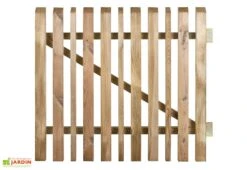 Portillon En Bois Traité Oblik 100x90cm (l,h)