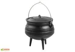 Cocotte En Fonte Naturelle Style Chaudron Africain - 6, 9 Ou 13L