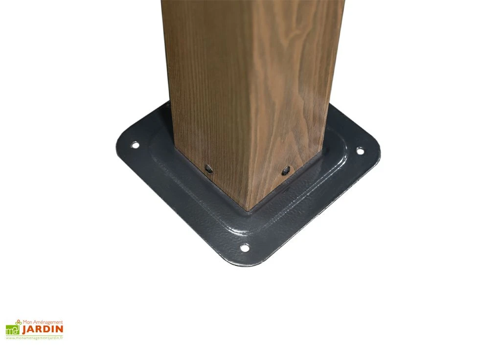 Pergola Autoportée En Aluminium Effet Bois 10 M² – Fontana 6 Pergola Autoportée En Aluminium Effet Bois 10 M² – Fontana – Image 6