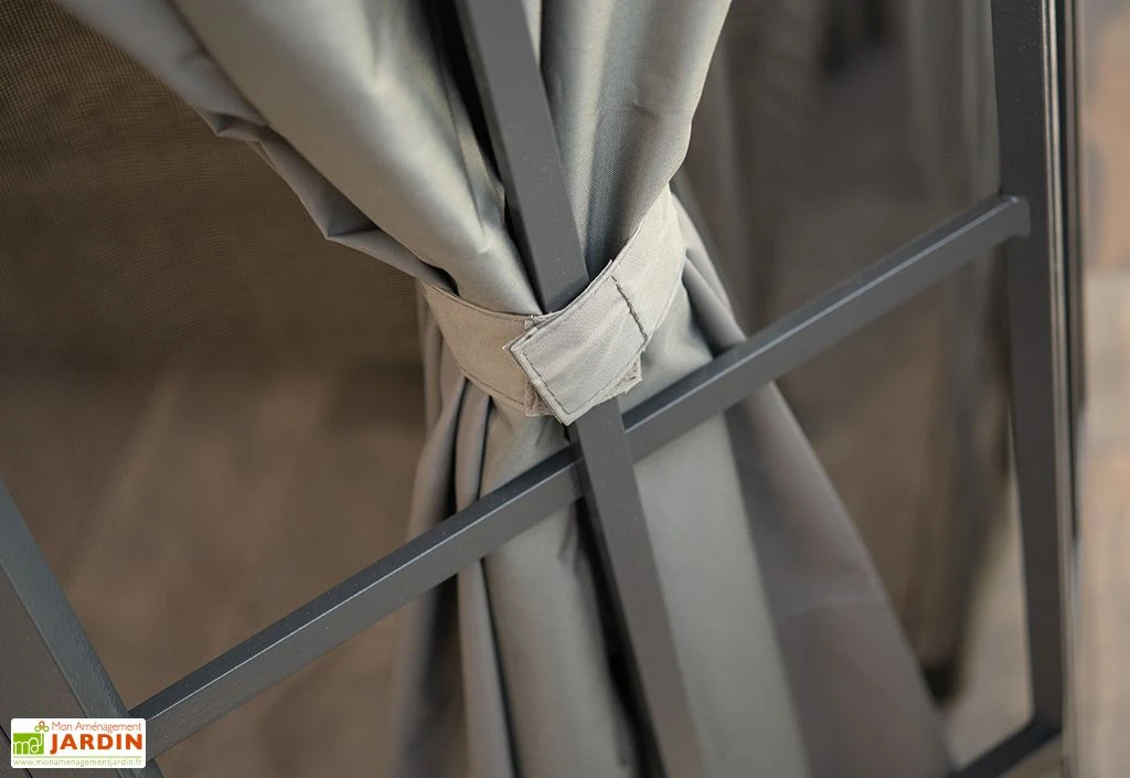 Rideaux En Polyester Pour Pavillon De Jardin Savino 3 Rideaux En Polyester Pour Pavillon De Jardin Savino – Image 3