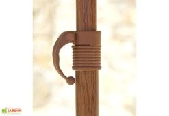 Parasol Droit En Acier Imitation Bois Manila ⌀ 200 Cm -Nesling Boutique details parasol imitation bois manila