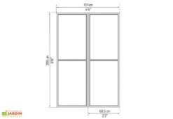 Porte Moustiquaire Pour Ledro, Garda Et Sanremo | Palram – Canopia -Nesling Boutique dimensions portes moustiquaires gris anthracite palram canopia