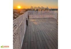 Lames De Terrasse En Composite Alvéolaires Et Réversibles 15 M² -Nesling Boutique exterieur terrasse coucher soleil 2