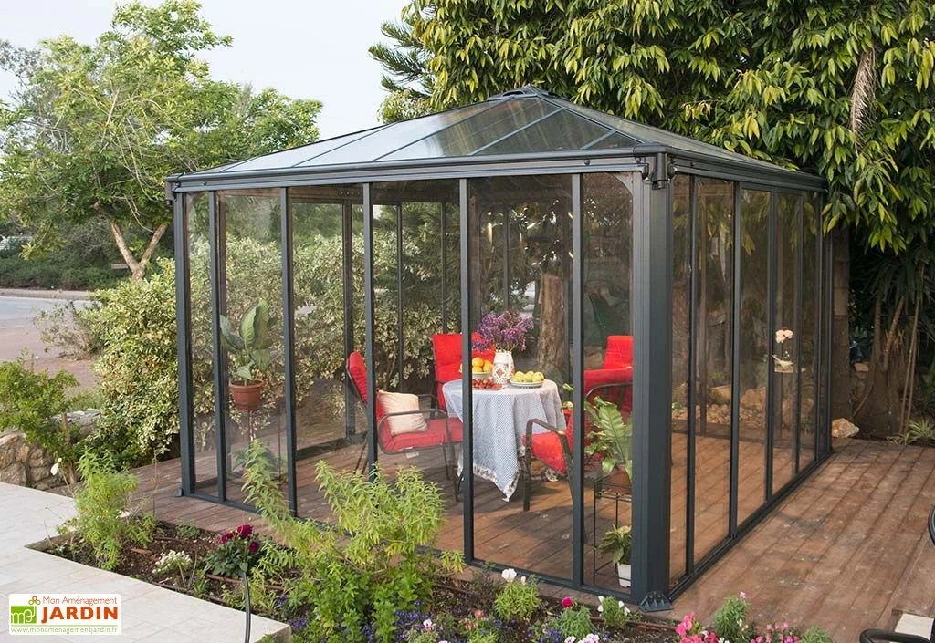 Jardin D’Hiver En Aluminium Et Polycarbonate 13 M² – LEDRO 3600 3 Jardin D’Hiver En Aluminium Et Polycarbonate 13 M² – LEDRO 3600 – Image 3