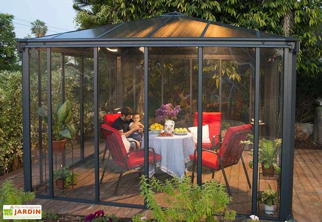 Jardin D’Hiver En Aluminium Et Polycarbonate 13 M² – LEDRO 3600 2 Jardin D’Hiver En Aluminium Et Polycarbonate 13 M² – LEDRO 3600 – Image 2