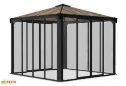 Jardin D’Hiver En Aluminium Et Polycarbonate 13 M² – LEDRO 3600 11 Jardin D’Hiver En Aluminium Et Polycarbonate 13 M² – LEDRO 3600 -Nesling Boutique jardin hiver gris anthracite gazebo carre 360cm ledro3600 5