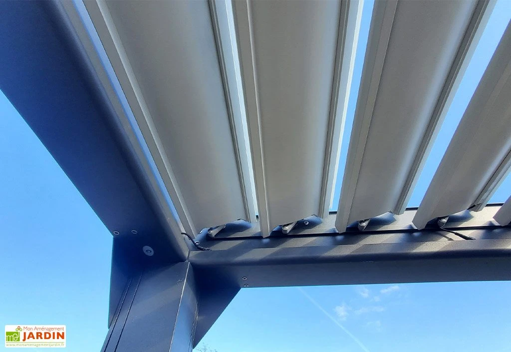 Pergola Bioclimatique Motorisée Aluminium Autoportée – Actual 4 X 3 M 6 Pergola Bioclimatique Motorisée Aluminium Autoportée – Actual 4 X 3 M – Image 6