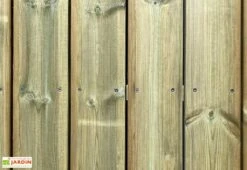 Kit Lames De Terrasse En Bois De Pin Traité 60 M² + Visserie