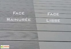 Lames De Terrasse En Composite Pleines Et Réversibles 25 M² -Nesling Boutique lames terrasse composite reversibles gris 2
