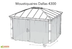 Moustiquaires En Polyester Pour Pergola Dallas Palram – Lot De 4 11 Moustiquaires En Polyester Pour Pergola Dallas Palram – Lot De 4 -Nesling Boutique moustiquaires pergola dallas 4300 palram