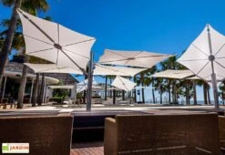 Parasol Déporté 250 Cm - Spectra Multi Toile Sunbrella -Nesling Boutique parasol deporte spectra multi 250cm umbrosa 1 1