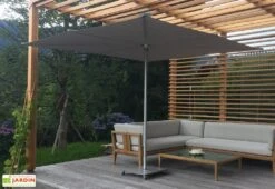 Parasol Carré En Aluminium 300 Cm - Infina Toile Solidum -Nesling Boutique parasol infina carre 300cm umbrosa 3