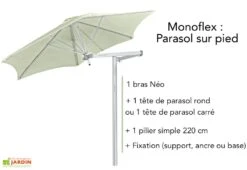 Bras Néo En Aluminium Pour Parasol Paraflex - 2,00 M -Nesling Boutique parasol pied bras neo umbrosa