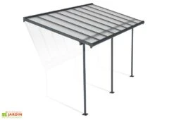 Pergola Adossée En Aluminium Et Polycarbonate 224 Cm – Sierra -Nesling Boutique pergola adossee aluminium polycarbonate sierra 2x5 canopia palram