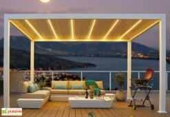 Kit D’éclairage Pour Pergola Ombréa 3 Lames – 3 M -Nesling Boutique pergola alu lampe led batterie solaire