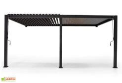 Pergola Bioclimatique Adossée En Aluminium Anthracite 15,9 M² - Ombréa -Nesling Boutique pergola aluminium bioclimatique adossee ombrea 712645