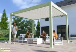 Pergola Bioclimatique Ombréa En Aluminium 3 X 4 M Autoportée - Vert Jade 8 Pergola Bioclimatique Ombréa En Aluminium 3 X 4 M Autoportée - Vert Jade -Nesling Boutique pergola bioclimatique 3x4 ombrea 15 728424