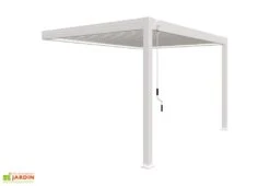 Pergola Bioclimatique Ombréa En Aluminium 3 X 4 M Adossée - Blanche -Nesling Boutique pergola bioclimatique adossee 3x4m blanche ombrea 15 729131
