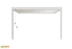 Pergola Bioclimatique Ombréa En Aluminium 3 X 4 M Adossée - Blanche -Nesling Boutique pergola bioclimatique adossee 3x4m ombrea 15 729131