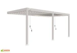 Pergola Bioclimatique Ombréa En Aluminium 3 X 6 M Adossée - Blanche -Nesling Boutique pergola bioclimatique adossee 3x6m alu ombrea 15 729278