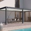 Pergola Bioclimatique Ombréa En Aluminium 3 X 6 M Adossée - Anthracite