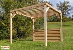 Pergola Modulable En Bois Douglas 2,90 X 2,90 M -Nesling Boutique pergola bois modulable 1 paroi mon petit potager