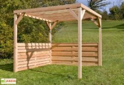 Pergola Modulable En Bois Douglas 2,90 X 2,90 M -Nesling Boutique pergola bois modulable 2 parois mon petit potager