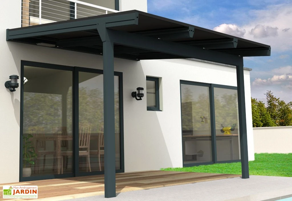 Pergola Photovoltaïque En Aluminium Cornaline Gris – 15,9 M² 1 Pergola Photovoltaïque En Aluminium Cornaline Gris – 15,9 M²