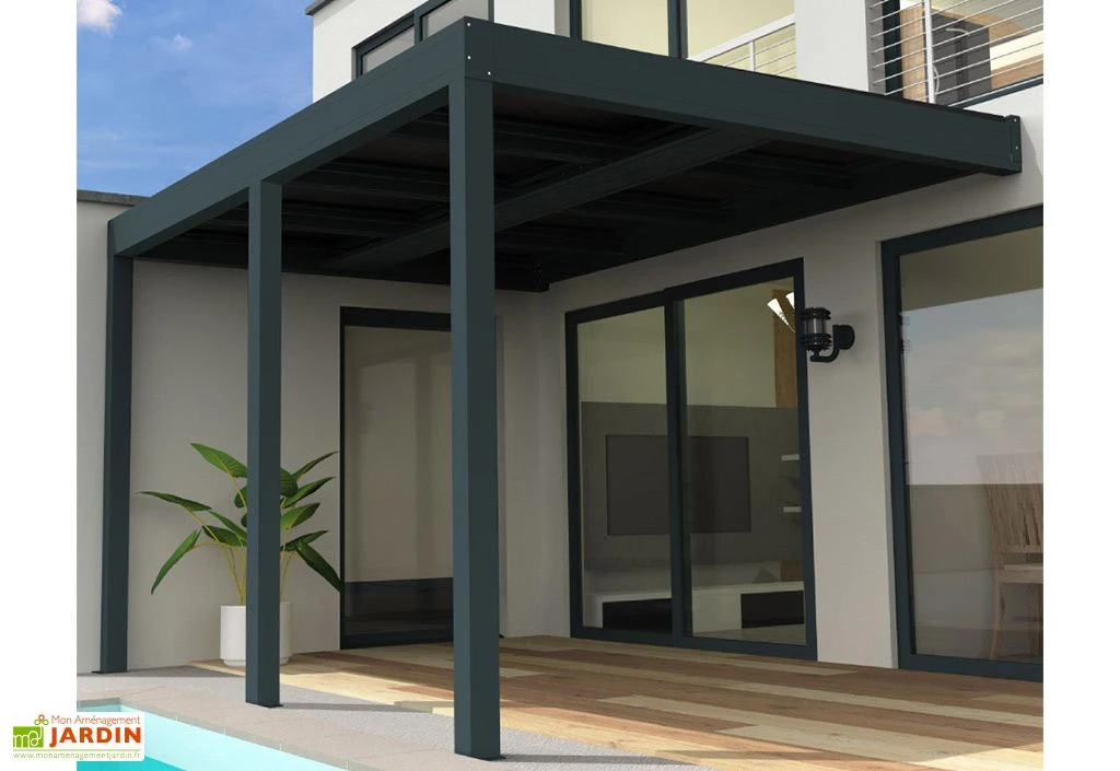 Pergola Photovoltaïque En Aluminium Heliolite Gris – 20,4 M² 1 Pergola Photovoltaïque En Aluminium Heliolite Gris – 20,4 M²