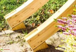 Arche De Jardin En Bois Traité - 245 X 29 X 221 Cm -Nesling Boutique pieds arche en bois