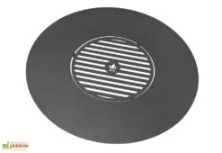 Plaque De Cuisson Plancha Ronde En Acier + Grille Centrale