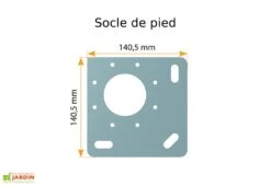 Pergola Photovoltaïque En Aluminium Heliolite Gris – 20,4 M² 5 Pergola Photovoltaïque En Aluminium Heliolite Gris – 20,4 M² -Nesling Boutique platine poteau pergola intersun 4