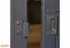 Pavillon De Jardin Fermé En Aluminium Et Acier Galvanisé Charleston 14,7 M² 11 Pavillon De Jardin Fermé En Aluminium Et Acier Galvanisé Charleston 14,7 M² -Nesling Boutique porte pavillon jardin ferme metal charleston 14m2