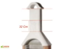 Rehausse De Cheminée Pour Barbecue Bologne - 32 Cm