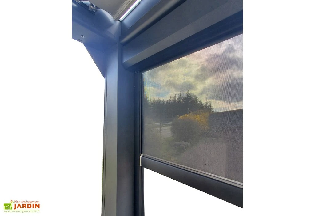 Rideau Pour Pergola Actual Green Outside – 4 M Noir 2 Rideau Pour Pergola Actual Green Outside – 4 M Noir – Image 2