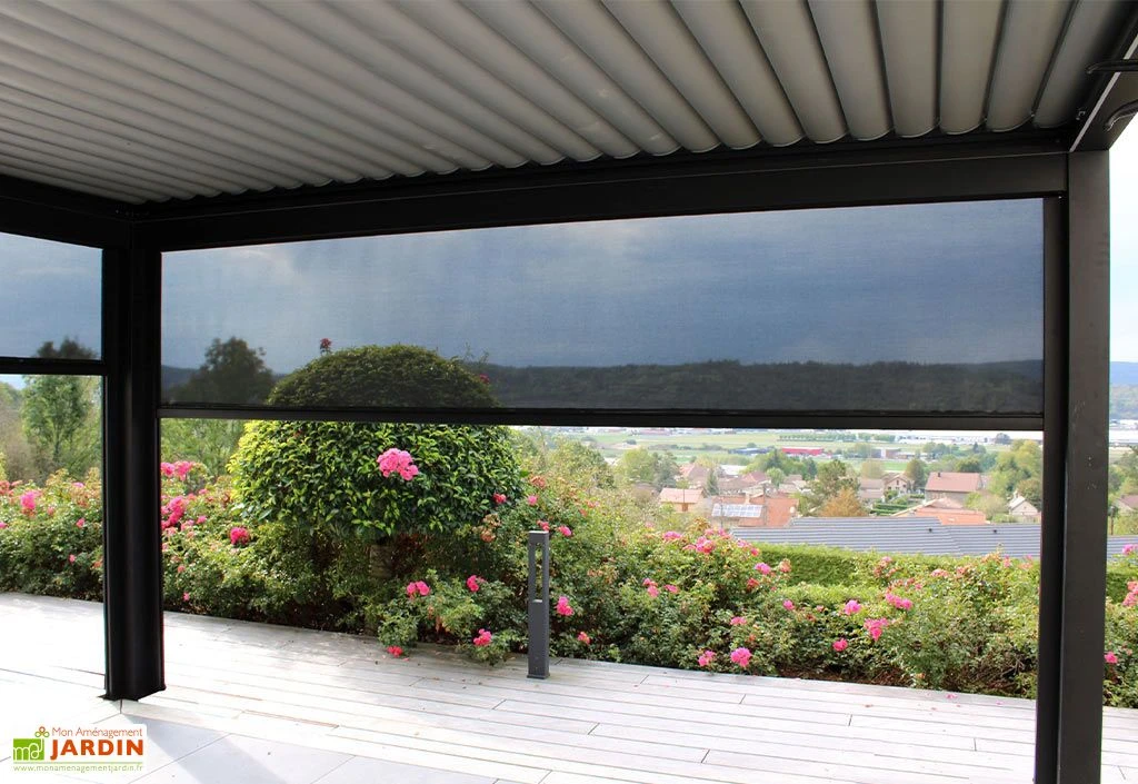 Rideau Motorisé Pour Pergola Event Premium – Store Façade 4 M 2 Rideau Motorisé Pour Pergola Event Premium – Store Façade 4 M – Image 2