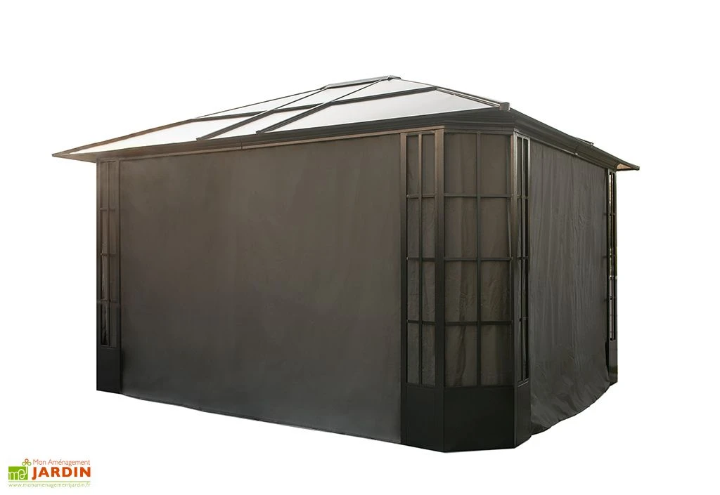 Rideaux En Polyester Pour Pavillon De Jardin Savino 1 Rideaux En Polyester Pour Pavillon De Jardin Savino