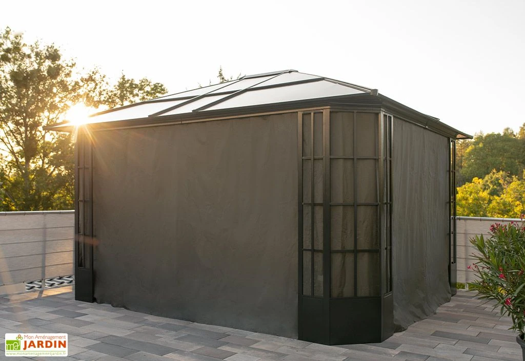 Rideaux En Polyester Pour Pavillon De Jardin Savino 2 Rideaux En Polyester Pour Pavillon De Jardin Savino – Image 2